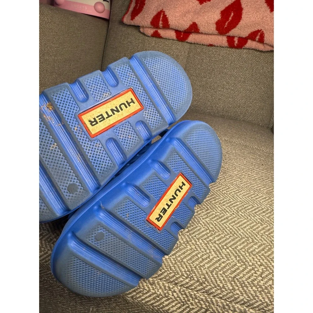 Hunter Little Kids Dottie Slingback Blue EVA Casual Flat Sandals HKDOTTIE US 8